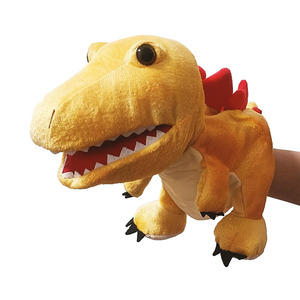 7932 réaliste peluche peluche dinosaure marionnettes à main pour enfant contes semblant jouer jouets doux bébé dinosaure marionnette - Product Image 1