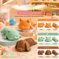Jouet anti-stress tendance, adorable animal en peluche, squishies imprimés en 3D, parfait pour la décompression, pièce décorative idéale