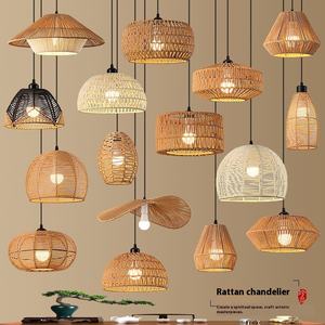 Lustre en corde de chanvre de style industriel <span class=keywords><strong>vintage</strong></span> Lampes commerciales d'art en fer pour restaurant, bar, vêtements, barbecue, magasins d'alimentation ca - Product Image 1