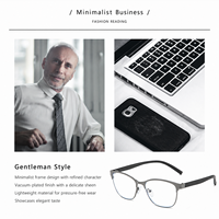 Gafas de Lectura Portátiles con Clip para el Cuello, Metálicas, con Protección Anti Luz Azul, Unisex, Cómodas, para Presbicia, con Montura Plegable