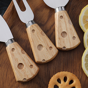 Custom Logo 3-Piece Cheese Knife <strong>Set</strong> <strong>Personalised</strong> Stainless Steel and Acacia Wood Handle Quality Metal Cheese Tools - Product Image 6