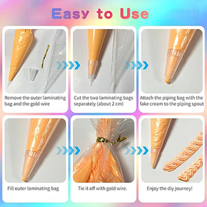 Kit de crème artisanale d'été 60g pour décorations DIY, thème arc-en-ciel, colle à crème fouettée, étui de téléphone en argile, slime - Product Image 4