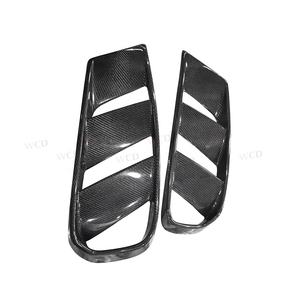 Cache d'aération avant en fibre de carbone pour <span class=keywords><strong>Mercedes</strong></span>-Benz Classe <span class=keywords><strong>GLA</strong></span> X156 <span class=keywords><strong>GLA</strong></span> <span class=keywords><strong>200</strong></span> GLA45 2014+ – Neuf – Kit carrosserie pour prises d'air avant - Product Image 3