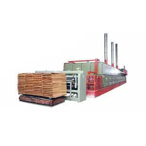 Carga y descarga automática Alimentador automático para núcleo de chapa secador de rodillo de madera contrachapada secador de chapa