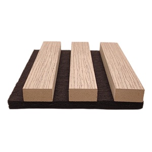 Panneaux muraux décoratifs modernes en <span class=keywords><strong>bois</strong></span> composite tissé en plastique WPC 120x300 Panneaux acoustiques insonorisés en PVC MDF Akustikpaneele - Product Image 6