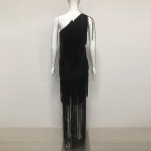 エレガントなヴィンテージミディ丈高級ファッションタッセルフリンジガウン、パーティー、イブニング、プロムドレス卸売 - Product Image 6