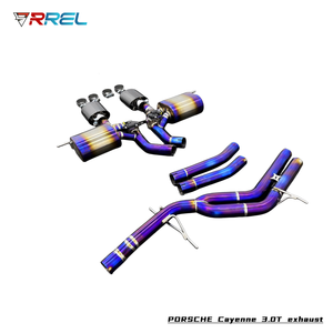 ระบบท่อไอเสีย catback ไทเทเนียมสำหรับ Porsche <span class=keywords><strong>Cayenne</strong></span> <span class=keywords><strong>GTS</strong></span> / <span class=keywords><strong>Turbo</strong></span> S พร้อมท่อเรโซแนนท์ - Product Image 5