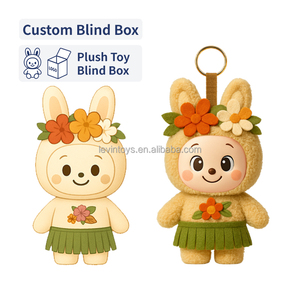 LLavero de peluche suave personalizado con logotipo de peluche, llavero de marca de promoción de algodón PP, caja ciega bonita, llavero de peluche - Product Image 1