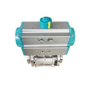 DN25 <b>Clamp</b> O-Type Pneumatic Vacuum Ball 304 Stainless Steel Tri <b>Clamp</b> Control for Water Treatment High Temperature - Product Image 3