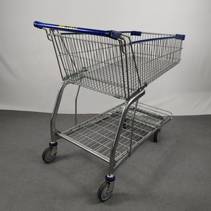 Metro Supermarket Style 145 litros Carrito de <span class=keywords><strong>la</strong></span> compra al por mayor con gran capacidad de carga - Product Image 6
