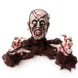 Estacas de tierra de zombis que brillan intensamente, accesorios de casa embrujada de miedo con alambre para decoración de patio al aire libre - Product Image 1