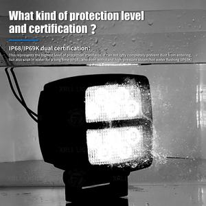EMC IP68 Ip69k Conception personnalisée 58w Feux <span class=keywords><strong>de</strong></span> <span class=keywords><strong>travail</strong></span> <span class=keywords><strong>LED</strong></span> pour camion carré Spécial pour les véhicules agricoles tout-terrain Phares <span class=keywords><strong>LED</strong></span> - Product Image 3