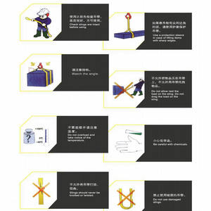 Chenli 공장 직접 판매 폴리에스터 리프팅 슬링 3 톤 4:1 5:1 6:1 7:1 웨빙 슬링 - Product Image 4