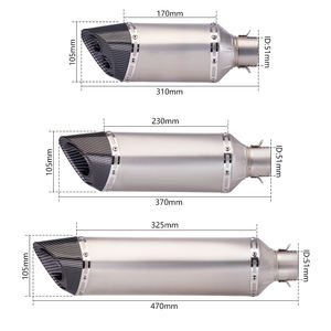 Silenciador de <span class=keywords><strong>Escape</strong></span> Universal para Motocicleta de 51 mm, <span class=keywords><strong>Yoshimura</strong></span> R17, <span class=keywords><strong>Escape</strong></span> Modificado para Crf150 Mt03 Mt15 Cbr500r Cb750 Hornet - Product Image 5