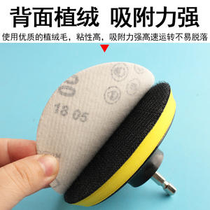 Disque de ponçage Moliheng 100 mm à dos adhésif vert pour le ponçage, le polissage et l'élimination de la rouille - Product Image 4