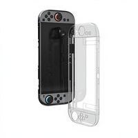 Coque rigide transparente pour console Nintendo Switch 2, protection transparente en cristal pour PC, étui pour manette, accessoires
