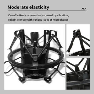 CINE 고품질 견고한 금속 마이크 쇼크 마운트 4.2-4.7CM 구경 녹음 및 방송용 방진 장치 - Product Image 2