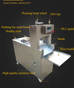 Boeuf Mouton Rouleau Trancheuse Commercial Viande Cutter Entièrement Automatique CNC Graisse Vache Cul Masquer Colle Viande Congelée Shaper Viande Bacon Jambon Trancheuse - Product Image 4