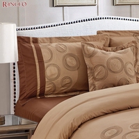 Ensemble de literie de luxe en coton 100% brodé, design traditionnel chinois, 6 pièces, housse de couette, taille king