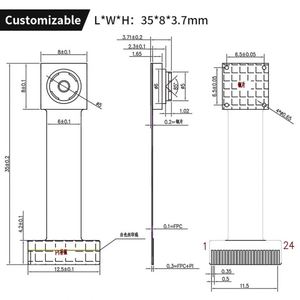 YE HD 2,000,030 khung <span class=keywords><strong>gc2145</strong></span> với ISP YUV Nhận dạng khuôn mặt máy tính bảng mipi ESP32 mô-đun máy ảnh - Product Image 2