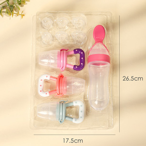 Ensemble d'<span class=keywords><strong>alimentation</strong></span> pour <span class=keywords><strong>bébé</strong></span> avec sucette et plateau, en silicone sans BPA, pour les bébés de 0 à 12 <span class=keywords><strong>mois</strong></span> - Product Image 5