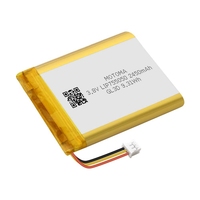 Batterie LiPo haute tension rechargeable personnalisée 3,8 V 2450 mAh avec certification de sécurité internationale UN38.3 et ROHS