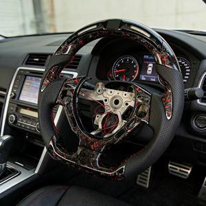 พวงมาลัยหนังฟอร์จและคาร์บอนไฟเบอร์ สำหรับ GTR R35 ปี 2009-2016 ดีไซน์สไตล์สปอร์ตแบบกำหนดเองจาก RPPF - Product Image 1