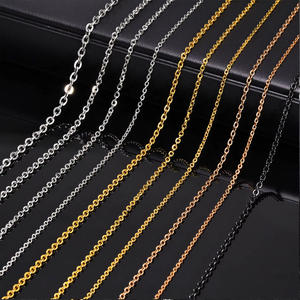 Collar Choker al por Mayor de Cadena de Serpiente, Cadena de Cuerda y Cadena de Clip en Acero Inoxidable con PVD de Oro de 18K, Impermeable para la Fabricación de Joyería - Product Image 6