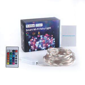 Guirlande lumineuse solaire intelligente Tuya WiFi pour les fêtes, guirlande lumineuse à LED en fil de cuivre pour mariage, plafond, camping - Product Image 6