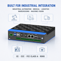 IBOX-3426-A Core Ultra 5 125U RS232 RS485 GPIO Mini PC Industri untuk Komputasi Tepi