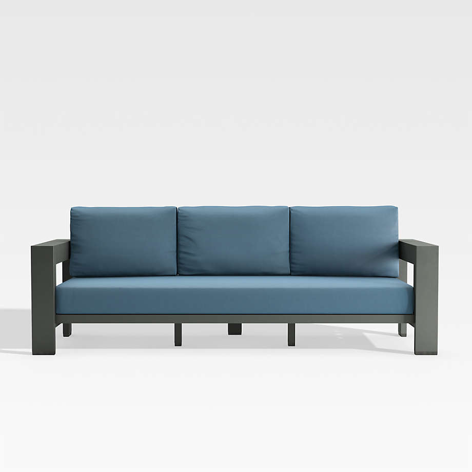 Factory garden set furniture all weather waterproof maintenance free metal aluminum outdoor sofa