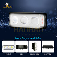 BAOBAO BB1813 Éclairage 1 2 3 4 5 6 Lentille Flash Blanc Jaune Antibrouillard Mini Vélo LED Lumière Phare pour Moto Motocyclette