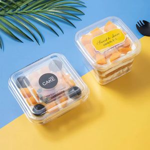 Wholesale Food Grade Cake Packaging Box <strong>Square</strong> Plastic Cake Box Retain Freshness - Product Image 6