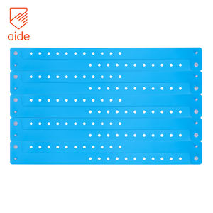 도매 부드러운 플라스틱 팔찌 조정 가능한 맞춤 팔찌 호텔 PVC 팔찌 이벤트 및 리조트를위한 일회용 ID 팔찌 - Product Image 5