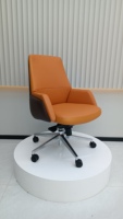 Chaise de bureau exécutive en cuir de qualité supérieure, chaise d'ordinateur inclinable pour bureau à domicile, chaise de direction réglable en hauteur, chaise pivotante