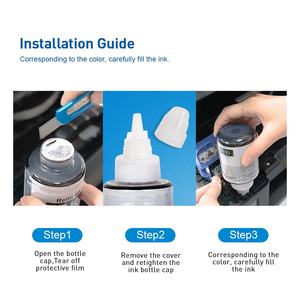 Tinta de Recarga para Botellas de Tinta a Base de Agua de Color Compatible Premium INK-TANK GI190 GI-<span class=keywords><strong>190</strong></span> GI <span class=keywords><strong>190</strong></span> para Impresora <span class=keywords><strong>Canon</strong></span> <span class=keywords><strong>Pixma</strong></span> G2110 G3110 - Product Image 4