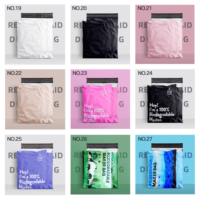 En stock, sacs d'expédition compostables bon marché avec logo, sacs d'expédition personnalisés à la mode, sacs en plastique pour vêtements