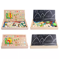 Caja de ordenador Digital Montessori multifunción, juguetes educativos de madera para matemáticas