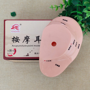 Modelo de oído para acupuntura, modelo de oído, diagrama de puntos de acupuntura para masaje de zonas de reflejo auricular, molde de oído de 13 cm con grabado nítido. - Product Image 2