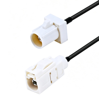 Adaptador RF LEAD Fakra RG174 de 50 OHM DC-6GHz, Conector Macho/Hembra Tipo Pigtail, Antena de Radio para Auto GPS, Negro, 10cm