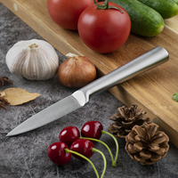 Couteau d'office de cuisine en acier inoxydable 3Cr13 de 3,5 pouces avec manche ergonomique creux, coffret cadeau écologique