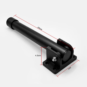 Pieds pliants réglables Wansheng pour tubes ronds de 25 cm, en acier noir, supports pour meubles, usage domestique - Product Image 1