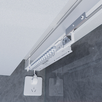 Rideaux motorisés personnalisables pour maison intelligente, rail de rideau électrique automatique avec télécommande et éclairage LED