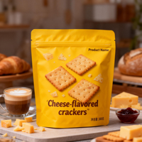 Op maat gemaakte voedselveilige, vochtbestendige hersluitbare staande pouches verpakkingen voor chocolade, aardbeienmelk, gelei, fruitsalade