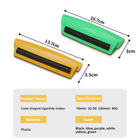 Machine à rouler les cigarettes en plastique écologique en gros, vente chaude, 78 mm, 110 mm, machine à rouler manuelle en plastique