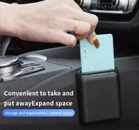 Porte-cartes de voiture populaire, boîte de rangement universelle pour cartes de véhicule, pour cartes de péage, cartes de carburant, cartes de stationnement, accessoires intérieurs de voiture