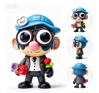 Figura de Acción Personalizada Meiyantoys, Diseño ODM, Figura de Resina Estilo Q, Figura de Anime Coleccionable