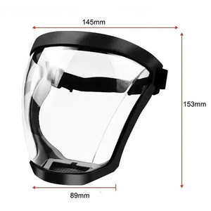 Masker wajah plastik penuh transparan definisi tinggi promosi harga rendah - Product Image 2