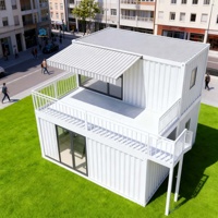 Maison conteneur capsule spatiale, maison extensible, conteneur mobile 40 pieds, maison de luxe, maison conteneur en kit, compacte