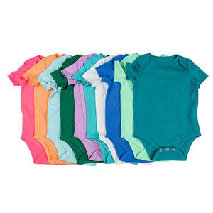 RTS Summer 10, Ropa de Bebé de Alta Calidad a Precio Económico, Mamelucos de Manga Corta para Bebé en 10 Colores Sólidos - Product Image 1